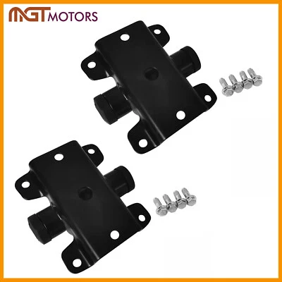 Par de colgadores de resorte de hoja trasera 722-081 para Chrysler Town & Country Dodge 2001-2007 Foto 1 de 3