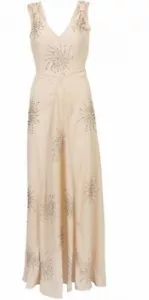 KATE MOSS TOPSHOP RARE BEADED BALL GOWN MAXI PARTY DRESS UK 12 EU 40 MEDIUM NEW - Picture 1 of 12