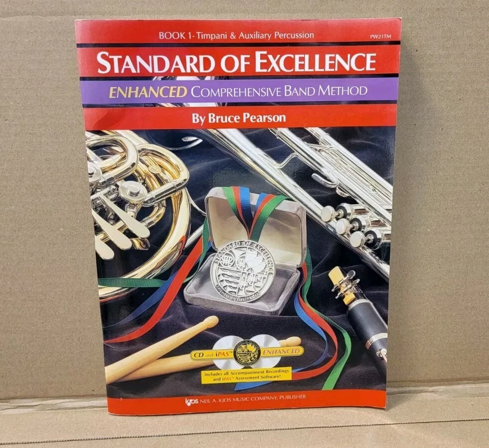 Timpani Auxillary Percussion Standard Of Excellence Book 1 Band Method Music New - Image 1 of 1