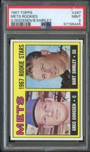 1967 TOPPS #287 GREG GOOSSEN/BART SHIRLEY PSA 9 (RC) METS ROOKIES *INVAJ3112 - Picture 1 of 2