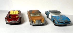 Matchbox Lesney Lote de 3 #38 Hot Rod Draguar, #46 Mercedes 300SE, ISO Grifo #14 - Imagen 1 de 12