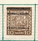 German Bohemia 1939 Early Issue Fine Mint Hinged 10h. Optd NW-91455