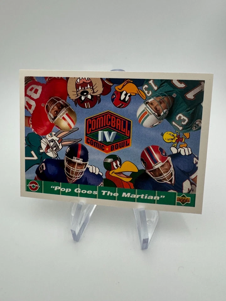 1992 Comic Ball 4 Football Cards Fill Your Set! Looney Tunes - Image 1 of 4