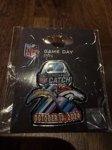 Broncos Chargers Game Day Pin 10/13/24 Breast Cancer Awareness - Picture 1 of 1