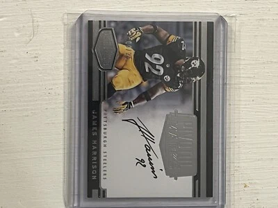 James Harrison ON CARD Auto Autograph Plates Patches Pivotal Marks 9/25 STEELERS - Image 1 of 4
