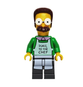 Lego Ned Flanders 71006 with Apron The Simpsons Minifigure - Picture 1 of 2