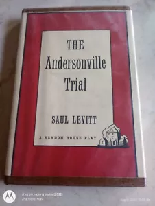 1960 1STed THE ANDERSONVILLE TRIAL SAUL LEVITT HC/HARDCOVER/DJ BOOK EX-LIBRARY - Foto 1 di 10
