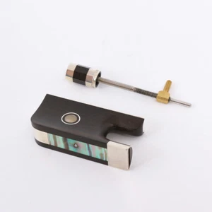 4/4 Cello Bow Frog Sterling Silver Mounted Cello Bow Accessories - Picture 1 of 5