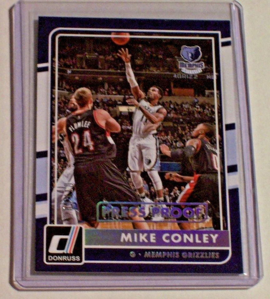 2015-16 Donruss Gold Press Proof Mike Conley /10 Memphis Grizzlies Ohio State - Image 1 of 1