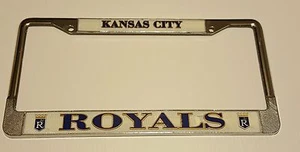 KANSAS CITY ROYALS  vintage metal auto frame (not perfect) - Picture 1 of 5