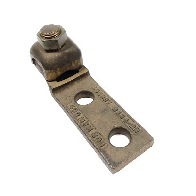 QA34-2N Burndy Cooper Terminal, 1/2" Stud, 2-Hole, Heavy Duty, 400 MCM 500 - Image 1 of 3