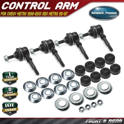 Звено переднего и заднего стабилизатора подвески для Chevy Metro 1998-2001 Geo Metro 95-97 4 шт. - Изображение 1 из 4