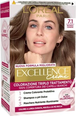 L'OREAL PARIS A1493277 COLORAZIONE TRIPLO TRATTAMENTO EXCELLENCE CON ACIDO IAURO - Immagine 1 di 4