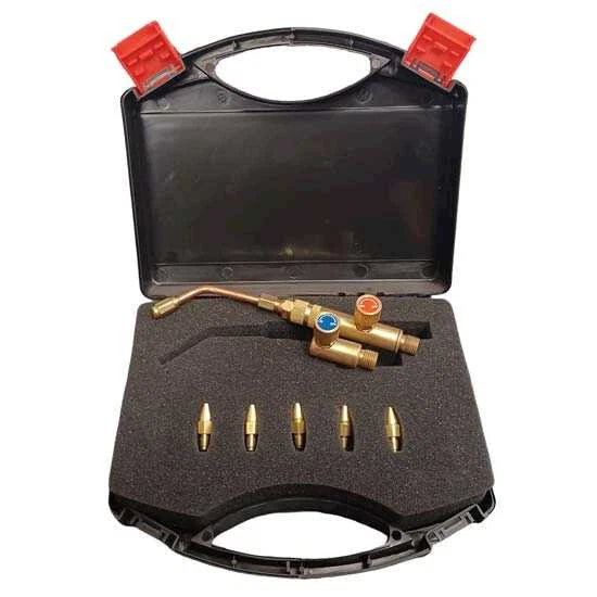 Model O Lead Burning Kit Brazing Jewellers Gas Torch c/w Case and Type O Tips - Image 1 of 1