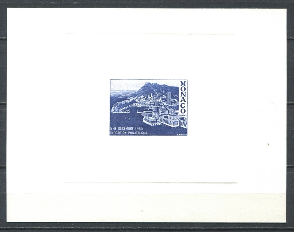 Monaco 1985 • Lux proof on card • philatelic exhibition • MNH NG VF (SU-9834) - Image 1 of 1