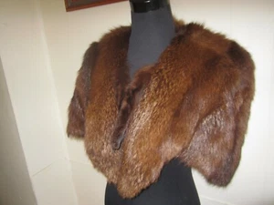 Vintage Cornelius Sydney. Fur Cape / Capelet Shrug Satin Lining. Rare 1950s - Picture 1 of 10