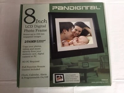 Pandigital PAN8002W02T 8" Digital Picture Frame New In Box - Image 1 of 4