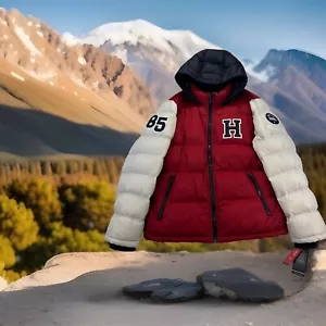 NWT Tommy Hilfiger Mens XL Classic Hooded Puffer Jacket Ultra Loft Ski Winter - Picture 1 of 15