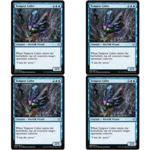 4 x TEMPEST CALLER NM Explorers of Ixalan MTG Blue - Merfolk Wizard Unc - Bild 1 von 1