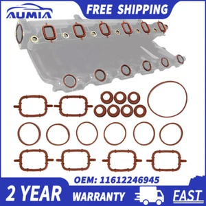 11612246945 Intake Manifold Seal Gasket Kit For BMW E53 E61 E63 E70 E83 X3 X5 X6 - Picture 1 of 7