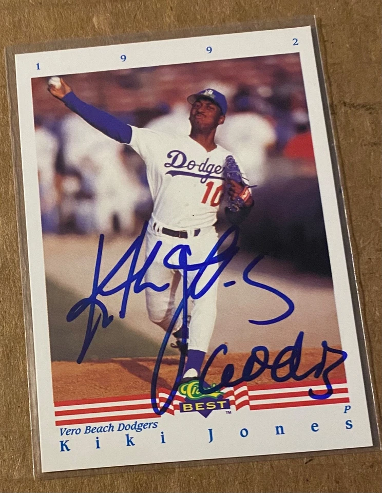 KIKI JONES SIGNED CARD 1992 CLASSIC BEST AUTOGRAPHED DODGERS - Image 1 of 1