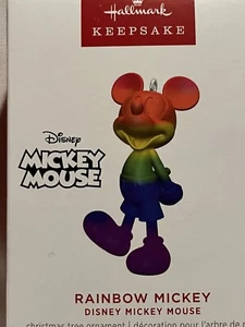 Hallmark Ornament 2024 Disney Mickey Mouse Rainbow Mickey - Picture 1 of 9