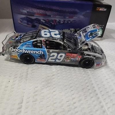 2002 Action #29 Kevin Harvick GM GOODWRENCH SERVICE/ET Clear Stock Car 1:24... - Image 1 of 4