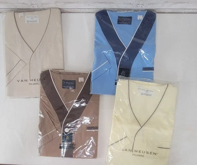 4 Pijamas De Colección NUEVO Van Heusen Para Hombre Medianos Hasta la Rodilla Manga Corta Diferentes Colores  Foto 1 de 4