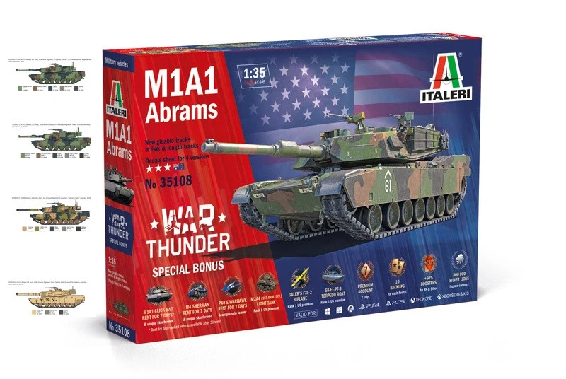 WAR THUNDER M1A1 ABRAMS KIT 1:35 - Immagine 1 di 1