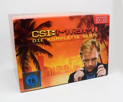 CSI: Miami - Die komplette Serie - Staffel 1-10 Komplettbox 60 DVDs - Bild 1 von 4
