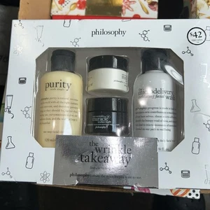 Philosophy - Anti-Wrinkle Miracle Worker+ The Wrinkle Takeaway Set - NEW - Picture 1 of 2