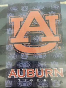 Auburn University Tigers Two-sided Suede Glitter Yard Flag (29"x43" Team Sports) - Picture 1 of 7
