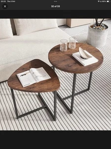 Nesting Coffee Tables Set of 2/3 Round Stacking End Side Table LivingRoom Office - Picture 1 of 3
