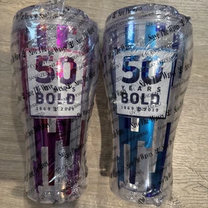 2 Cruise Sealed Travel Trinkgläser 50 Jahre Coca-Cola - Bild 1 von 3