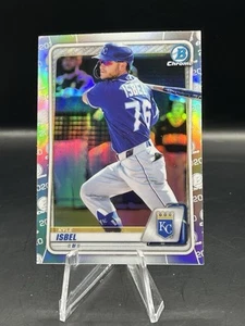 2020 Bowman Chrome Draft Refractor Kyle Isbel #BD-182 Royals - Picture 1 of 2