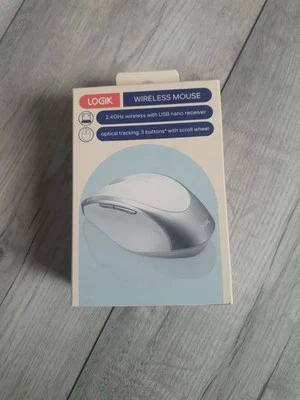 LOGIK LWLMWH23 Wireless Optical Mouse - White 100% NEW ORIGINAL  ⭐⭐⭐⭐⭐ - Image 1 of 3
