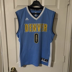 Adidas Emmanuel Mudiay Men’s Medium Blue Away NBA Basketball Jersey - Picture 1 of 11