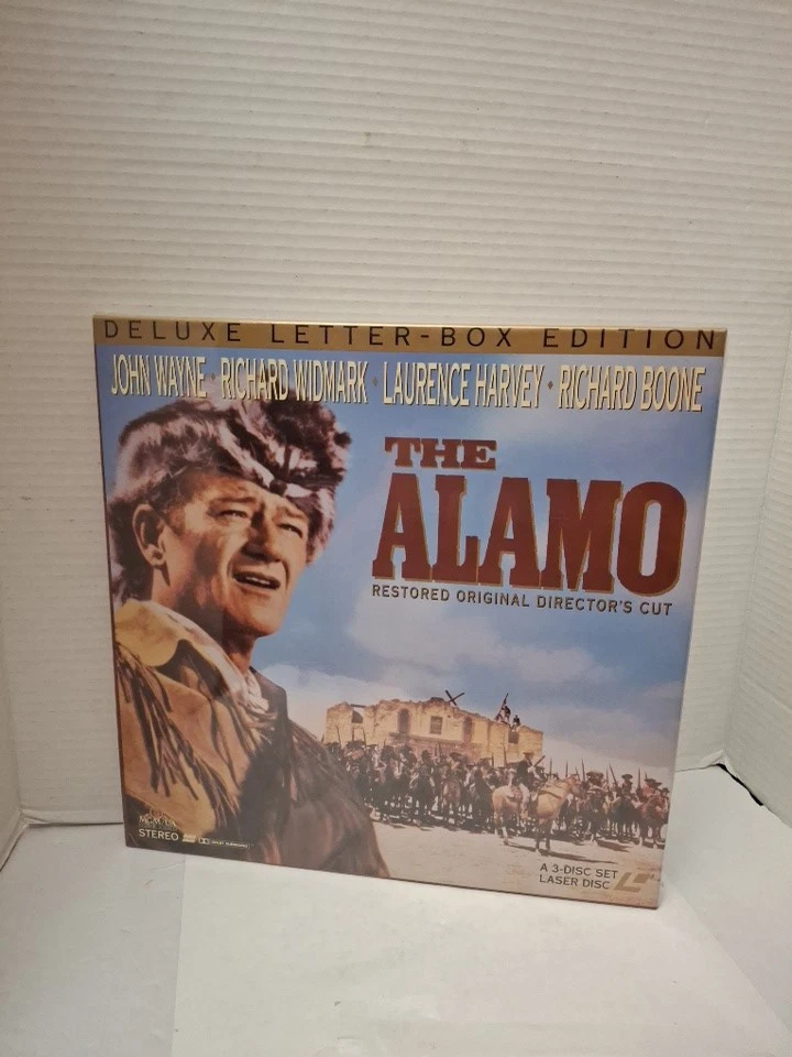 The Alamo: Deluxe Letterbox Edition (3-Disc Laserdisc, 1960)NEW/ SEALED, RARE - Image 1 of 4