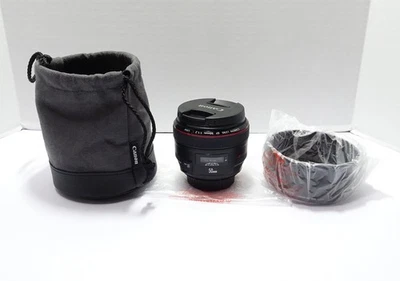 Lente Canon EF 50mm f/1.2L USM- Fotos super nítidas/versáteis/incrível- NOVO-ENVIO RÁPIDO - Imagem 1 de 4
