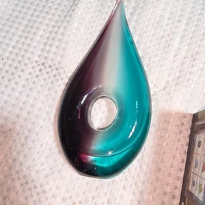 ESCULTURA VIDRIO SOPLADO LÁGRIMA VIDRIO - Imagen 1 de 3