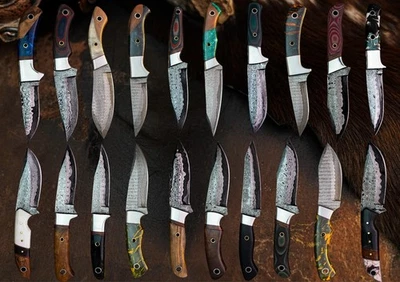 Damasco Full Tang + Funda de cuero listo para regalo Foto 1 de 4