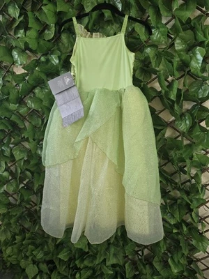 NWT Disney Store Authentic Princess & the Frog Tiana Costume Dress Up Girls 9/10 - Image 1 of 4