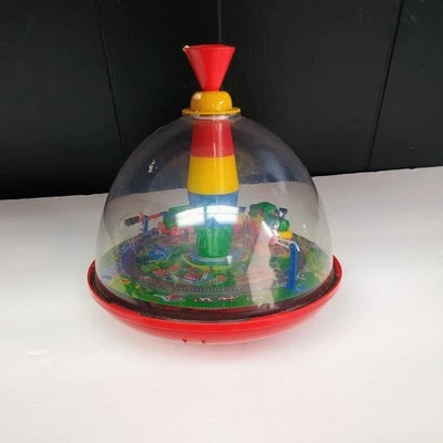 Silbato de tren giratorio vintage Simm Spielwaren sonidos y movimiento probado funciona  Foto 1 de 4