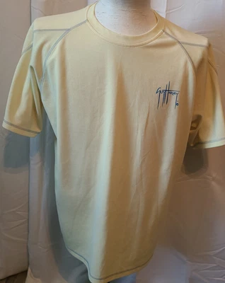Mens short Sleeve T-shirt Guy Harvey double dry bluewater wear  - L - Fish - Image 1 of 4