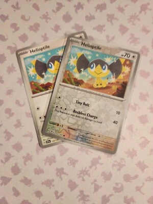 Helioptile 154/191 Reverse Holo & Regular Sv08: Surging Sparks Pokémon TCG  - Image 1 of 3