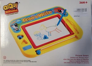 Children Writing Doodle Stencil Painting 4 Color Magnetic Drawing Board Kids Toy - Picture 1 of 5