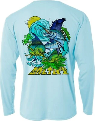 Performance长袖UPF 50钓鱼衬衫  — 第 1/4 张图片