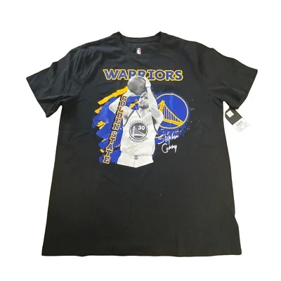 NBA GSW Stephen Curry Graphic T-Shirt Size L/XL NWT Black - Image 1 of 4