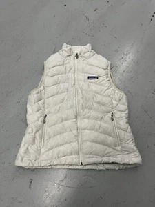 Patagonia Womens Down Sweater Vest MEDIUM White Fa12 Bubble Goose - Picture 1 of 7