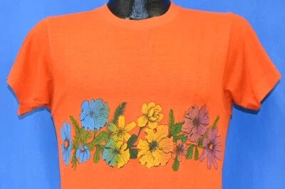 Camiseta DE COLECCIÓN AÑOS 70 ARCO IRIS SURF TROPICAL FLORES DE HIBISCO ROPA DE SURF 2 CARAS PEQUEÑA S Foto 1 de 4